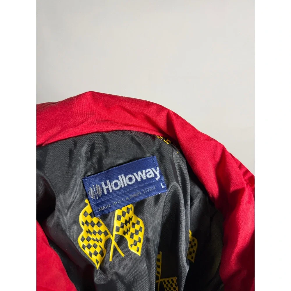 Vintage Holloway Texaco Havoline Racing Jacket Mens Large Colorblock Windbreaker